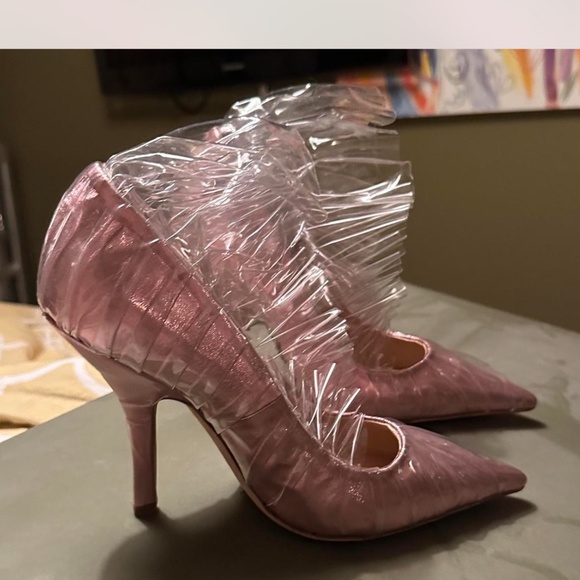 Midnight 00 pink vinyl pumps size 40 - Picture 2 of 5